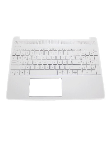 Top case + Teclado compatible para portátil HP 15S-EQ / 15S-FQ Blanco
