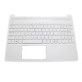 Top case + Teclado compatible para portátil HP 15S-EQ / 15S-FQ Blanco