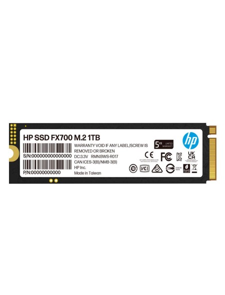Disco duro SSD M.2 Nvme Pcie 4.0 HP FX700 / 1Tb / 2280 (22 x 80) / 7200 - 6200 MB/s / 8U2N3AA