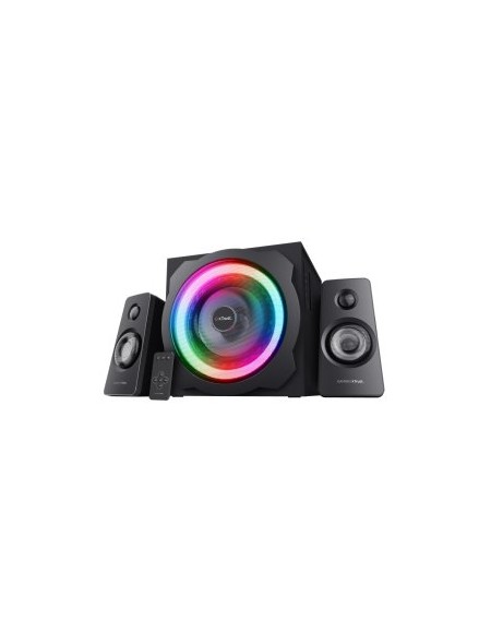÷ Altavoces 2.1 trust gxt 629 tytan rgb 60w rms ir remote jack 3.5 color negro