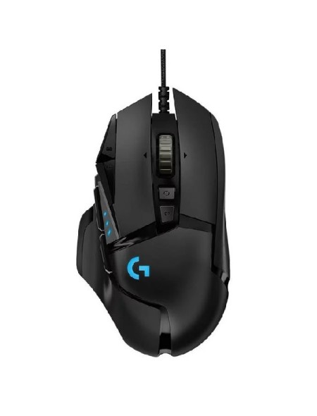 ÷ Mouse logitech gaming g502 hero 16000dpi 11 botones color negro 910-005471