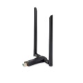 Tarjeta de red USB Wifi Level One Dualband WUA-1810E / Ac1200 / USB 3.0 / Base Usb / 2 Antenas desmontables