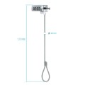 ÷ Cable de seguridad portatiles/monitores/televisiones tooq tqclk0015 con combinaci?n 1.5 m sistema ke