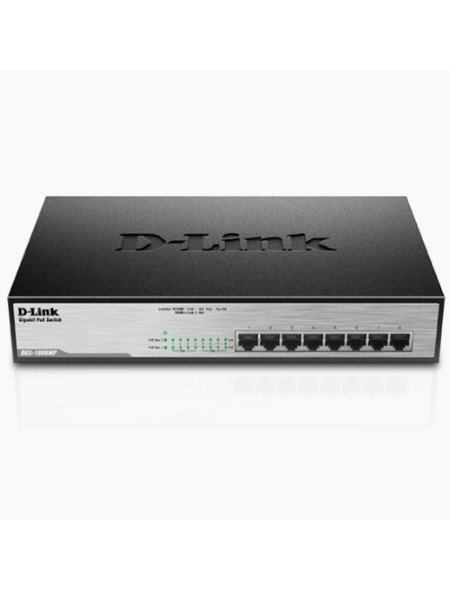 ÷ Switch no gestionable d-link dgs-1008mp giga poe (140w) rack