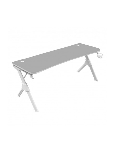 ÷ Mesa mars gaming mgd xl white chasis de acero tablero 160x60cm altura 74cm con dise?o de fibra de ca