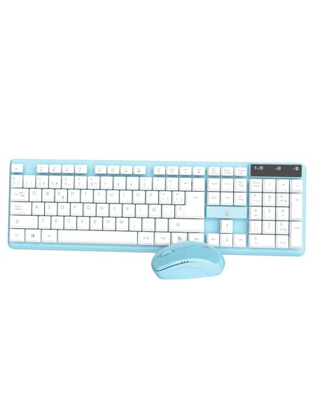 Combo Teclado + Raton Inalambrico NG6029 Celeste One+