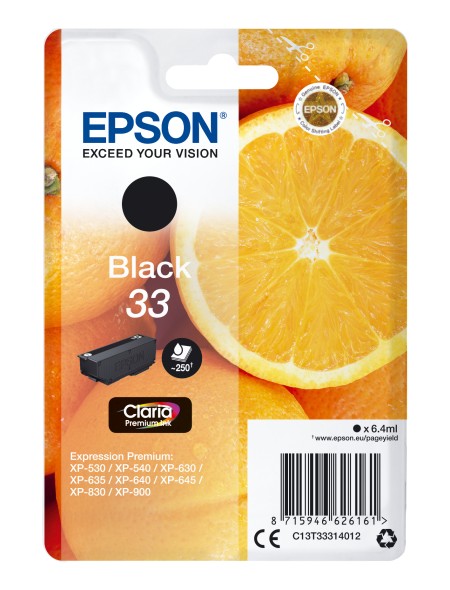 ÷ Tinta original epson t3331 negro c13t33314012 6.4ml