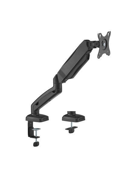 ÷ Aisens - soporte de mesa pro contrapeso giratorio e inclinable para monitor/tv 9kg (3 pivotes, 1 brazo) de 17-32, negro