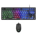Combo Teclado + Raton Mars Gaming Mcptkles / Usb / Teclado reducido TKL Rgb / 3200 Dpi / Ps4 - Xbox One - Nintendo Switch