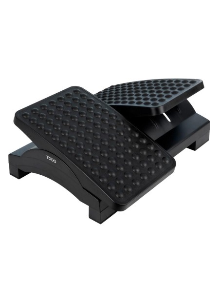 Reposapies Tooq / Ajustable en altura e inclinación / Negro / TQFR0604-B