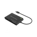 ÷ Card reader externo concentronic bian010b usb-c y usb-a sd, sdhc, sdxc, micro sd, mmc,ms, cf, xd