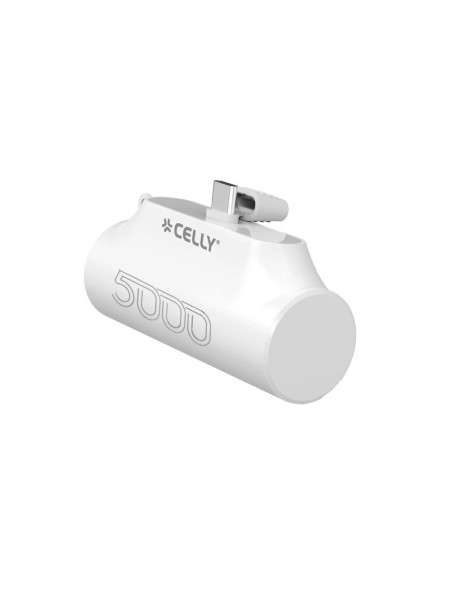 PowerBank Compacta Celly Type-C / 5.000 mah / Blanco / PBC5000WH
