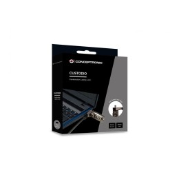 ÷ Cable de seguridad conceptronic custodio01bn nano por combinacion 4 digitos 1.8m