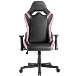 ÷ Silla gamer mars gaming mgcprobpk negra con detalle rosas brazos regulables en altura reclinable 135