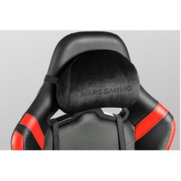 ÷ Silla gamer mars gaming mgcprobpk negra con detalle rosas brazos regulables en altura reclinable 135