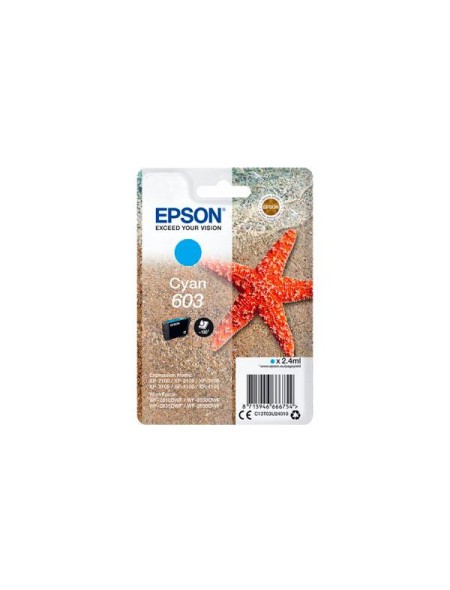 Tinta Original Epson 603 Cian  Xp-2100 / Xp-3100 / Wf-2830dwf