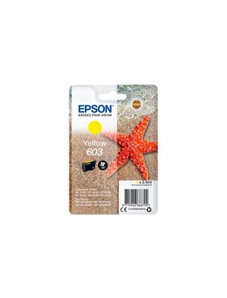 Tinta Original Epson 603 Amarillo  Xp-2100 / Xp-3100 / Wf-2830dwf