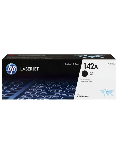 ÷ Cartucho de tóner original laserjet 142a negro