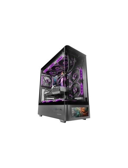 ÷ Caja atx semitorre mars gaming mlcdpro cristal templado curvo pantalla lcd 7,2