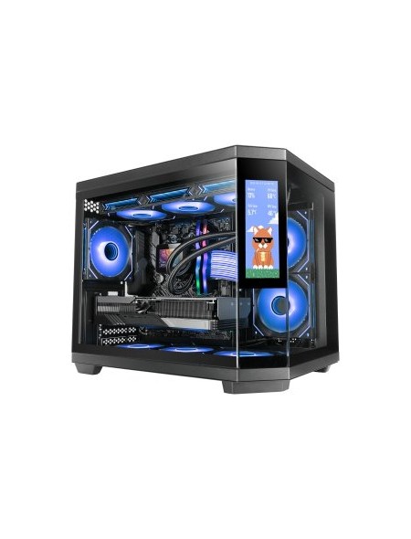 ÷ Caja atx semitorre gaming mars gaming mc3tcorelcdm 3 cristal templado pantalla lcd 2x3.5 3x2.5 gpu 4