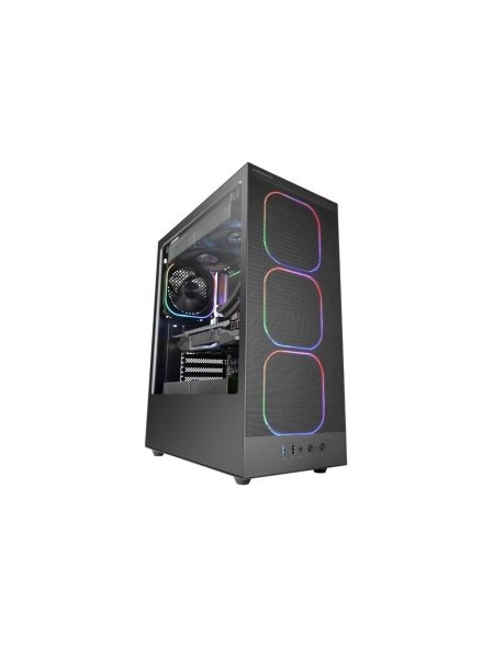 ÷ Caja atx semitorre mars gaming mcnebula lateral cristal templado frontal mesh gpu 302mm negro