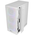 ÷ Caja atx semitorre mars gaming mcnebulaw lateral cristal templado frontal mesh gpu 302mm blanco