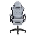 ÷ Silla gamer mars gaming mgcxfsb fabric reclinable reposapies extensible dise?o textil negro plata