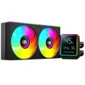 ÷ Sistema de refrigeracion liquida mars gaming mllcdpro240 2x120mm argb 500w tdp pantalla lcd negro