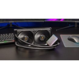 ÷ Sistema de refrigeracion liquida mars gaming mlproii240 2x120mm 450w tdp pantalla lcd negro