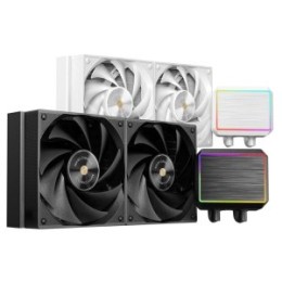 ÷ Sistema de refrigeracion liquida mars gaming mlproii240 2x120mm 450w tdp pantalla lcd negro