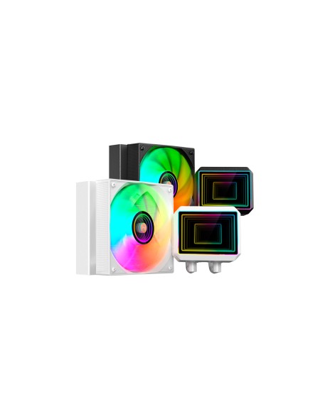 ÷ Sistema de refrigeracion liquida mars gaming ml-two120w 1x120mm arg 300w tdp color blanco 