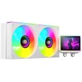 ÷ Sistema de refrigeracion liquida mars gaming mlvisionii240w blanco 2x120mm argb tpd 500w pantalla 