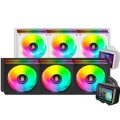 ÷ Sistema de refrigeracion liquida mars gaming mlvisionii360 negro 3x120mm argb tpd 600w pantalla lcd 