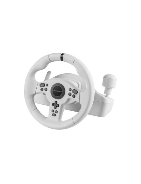 ÷ Volante mars gaming mwhrsxonew drivesense 270? pedales y palanca multiplataforma blanco