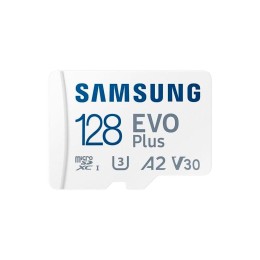 Micro Sd Xc Samsung Evo Plus UHS-I U3 V30 / 128Gb / Clase 10 / Incluye Adaptador Sd