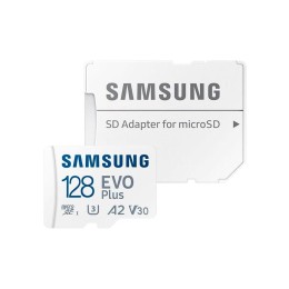 Micro Sd Xc Samsung Evo Plus UHS-I U3 V30 / 128Gb / Clase 10 / Incluye Adaptador Sd
