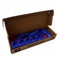Regleta 5 tomas Phasak / Con Interruptor / 1.8 m /  Azul / BN 0825