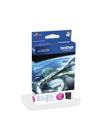 ÷ Tinta original brother lc985m magenta 4.8ml + alarma