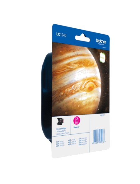 ÷ Tinta original brother lc1240mbp magenta 7.1ml + alarma