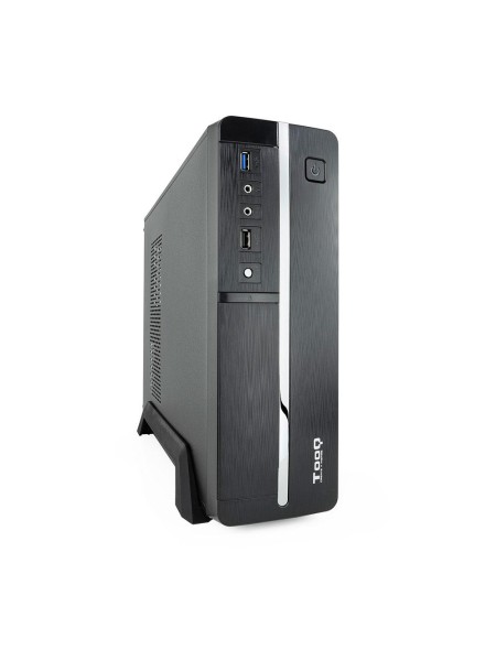 ÷ Caja microatx slim tooq tqc-3005u3 microatx/mini itx 500w sfx 2xusb 4 sata/1 molex negra