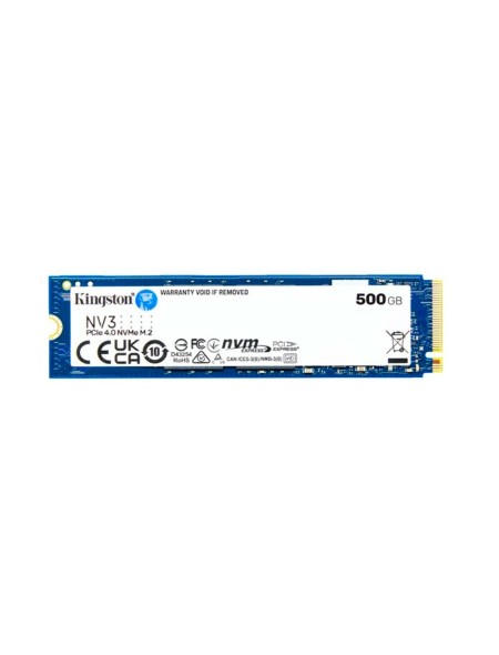 Disco Duro SSD M.2 Pcie 4.0 Nvme Kingston NV3 / 500Gb / M.2 2280 / 5.000-3.000 MB/s / SNV3S/500G