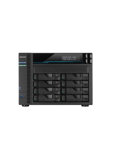 ÷ Servidor nas asustor as6508t 8 bahias atom c3538 quad core denverton 2.1ghz 8gb 2x2.5gbe 2x10gbe rai