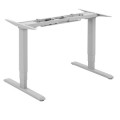 ÷ Mesa electrica ergonomica altura regulable motor dual sin tablero color estructura gris control tact