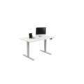 ÷ Mesa electrica ergonomica altura regulable motor dual sin tablero color estructura gris control tact