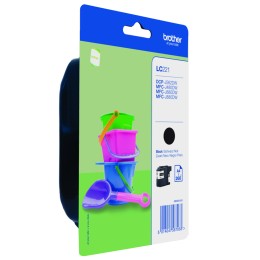÷ Tinta original brother lc221bkbp negro 7.1ml + alarma