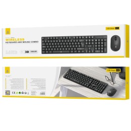 Combo Teclado + Raton Inalámbrico NG6076 / 1.000 Dpi / 105 Teclas / Negro / One+