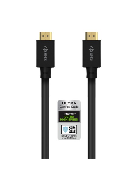 ÷ Aisens - cable hdmi v2.1 ultra alta velocidad / hec 8k@60hz 48gbps, a/m-a/m, negro, 5.0m