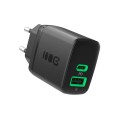 Cargador de red Usb + Type-C / 30W / Negro / CHARB-GC-30AC-B / Greencell
