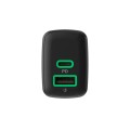 Cargador de red Usb + Type-C / 30W / Negro / CHARB-GC-30AC-B / Greencell