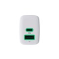 Cargador de red Usb + Type-C / 30W / Blanco / CHARB-GC-30AC-W / Greencell